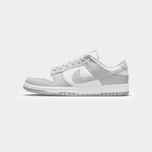 Nike Gray and White dunk lows